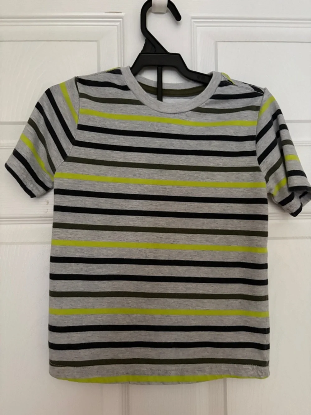 Garanimals Grey Tee with Black and Yellow Stripes